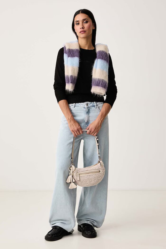 GUESS JEANS пуловер дамски с добавена вълна черен W6BR01 Z1244