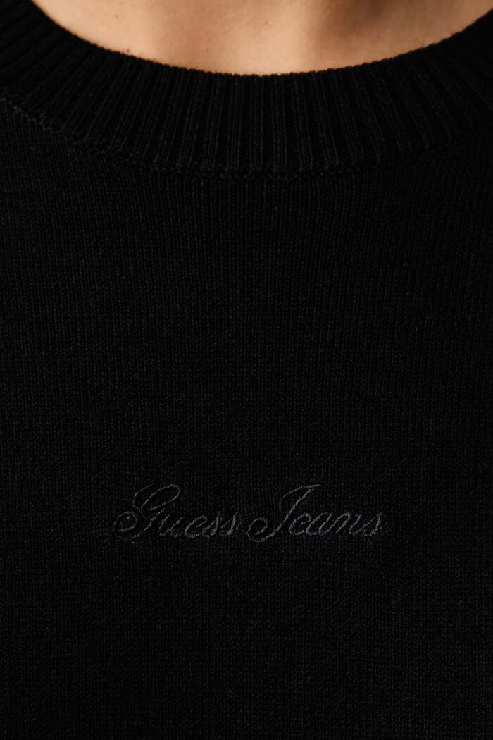 GUESS JEANS пуловер дамски с добавена вълна черен W6BR01 Z1244