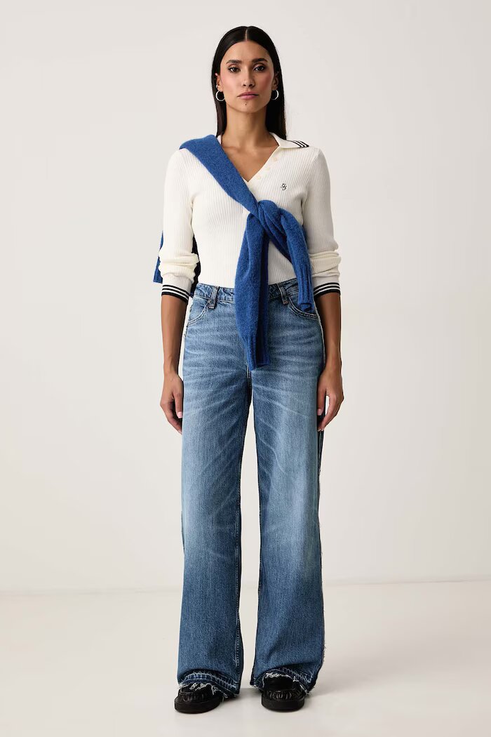 GUESS JEANS пуловер дамски с вискоза бежов W6BR16 Z1261