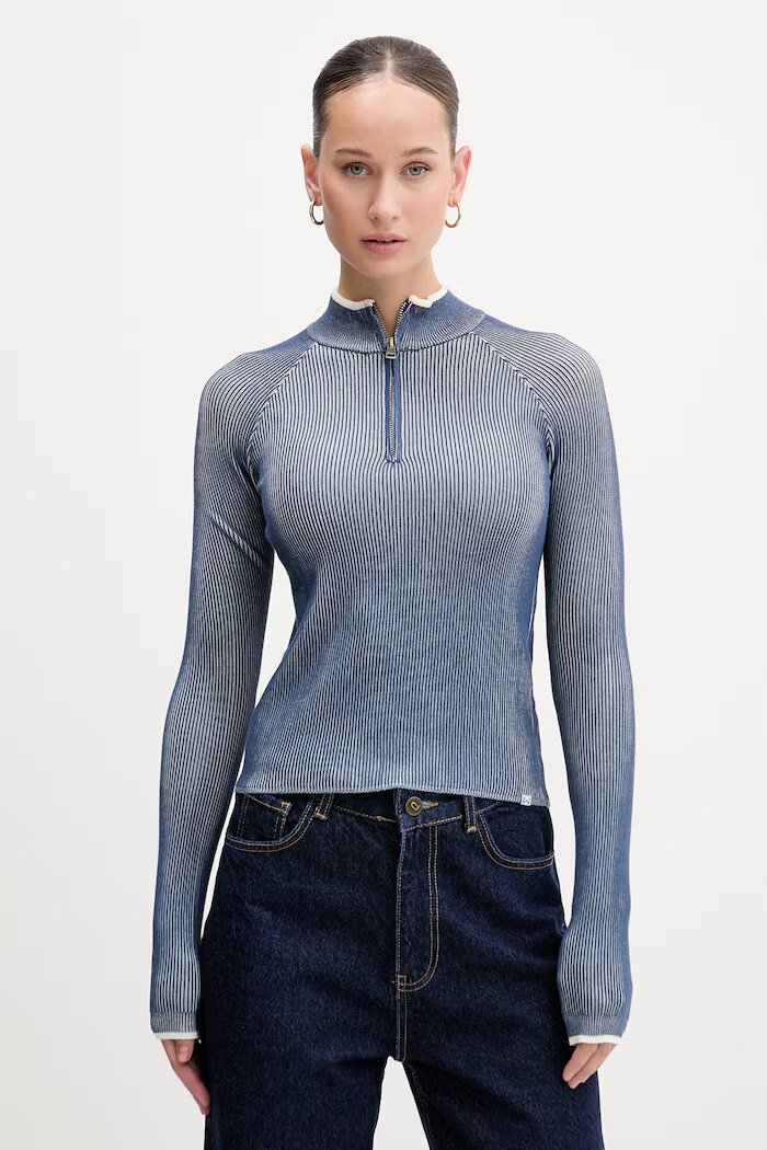 GUESS JEANS Пуловер в синьо от лека материя W6RR19 Z3P32