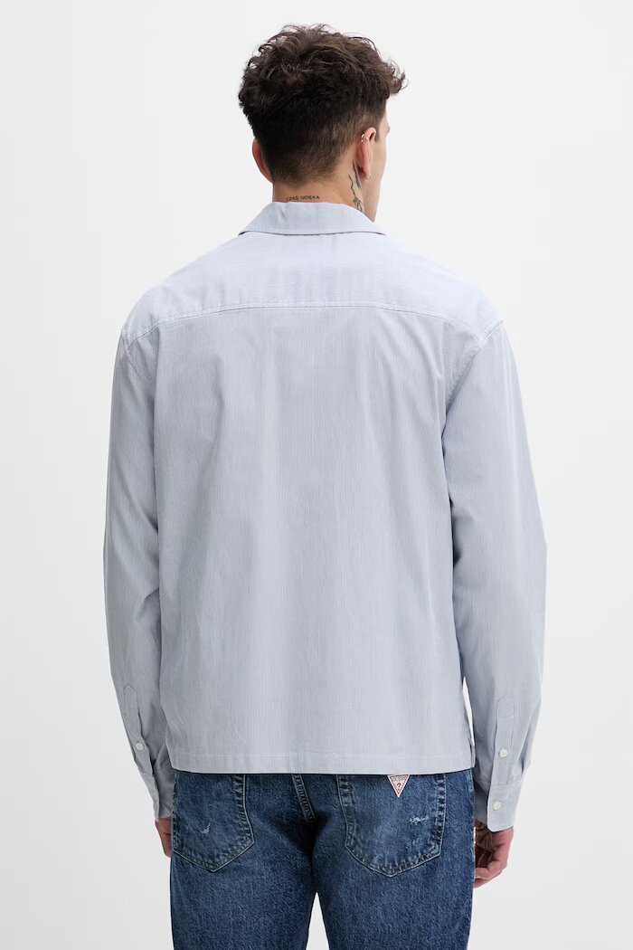GUESS JEANS риза мъжка памучна синя M6GH04 WO361