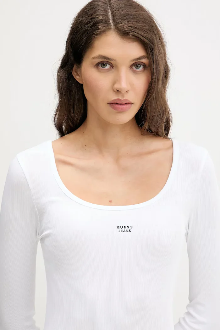 GUESS JEANS Рокля в черно къса с кройка по тялото W5BK12 KA0H1