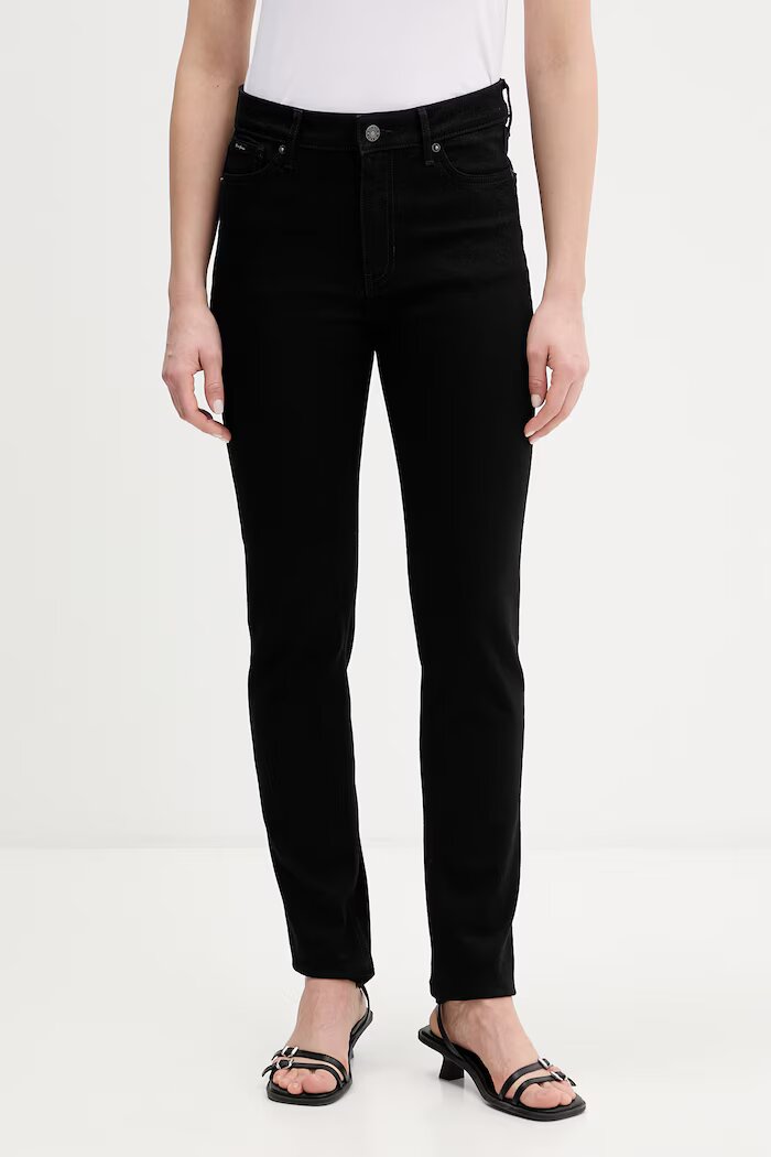 GUESS JEANS скини дамски черни W5YA92 D6311