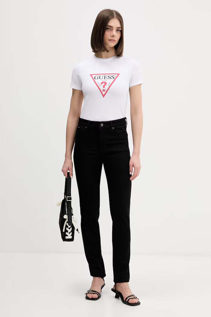 GUESS JEANS скини дамски черни W5YA92 D6311