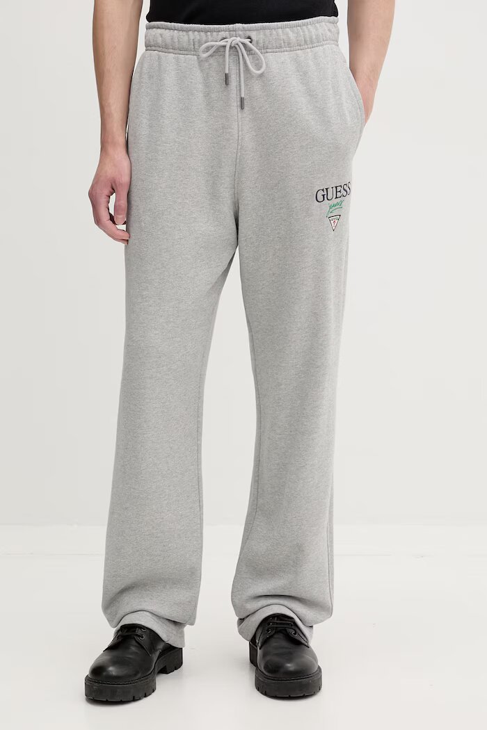 GUESS JEANS спортен панталон мъжки от памук сив M6YB15 K4842