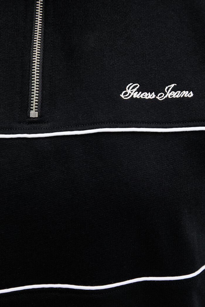 GUESS JEANS суичър дамски памучен черен W6GQA9 K68I4
