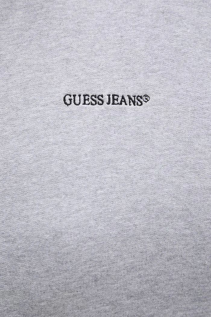 GUESS JEANS суичър с цип дамски от памук сив W6RQ32 K68I4