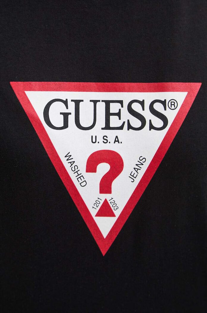 GUESS JEANS тениска basic дамска черна W4YI73 K8HM0