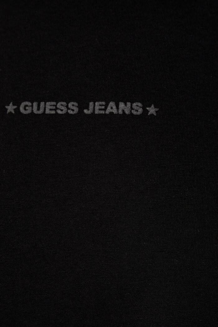 GUESS JEANS тениска дамска от памук черна W6YI11 K3690