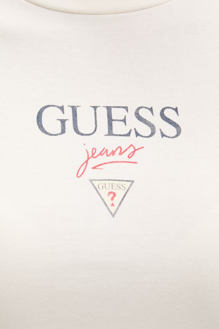 GUESS JEANS тениска дамска с памук бежова W6RI15 J1314