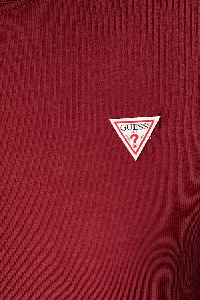 GUESS JEANS тениска дамска с памук бордо W4YI10 J1314