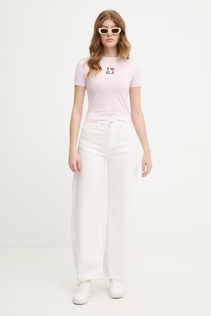 GUESS JEANS тениска дамска с памук розова W6GIB1 J1314