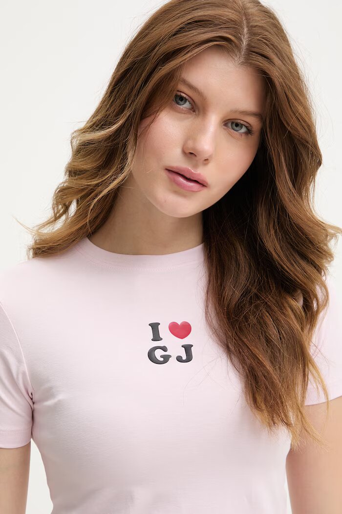 GUESS JEANS тениска дамска с памук розова W6GIB1 J1314