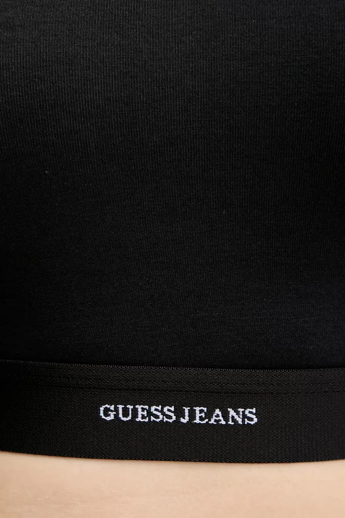GUESS JEANS Тениска дамска в черно W5YZ02 KBBU1