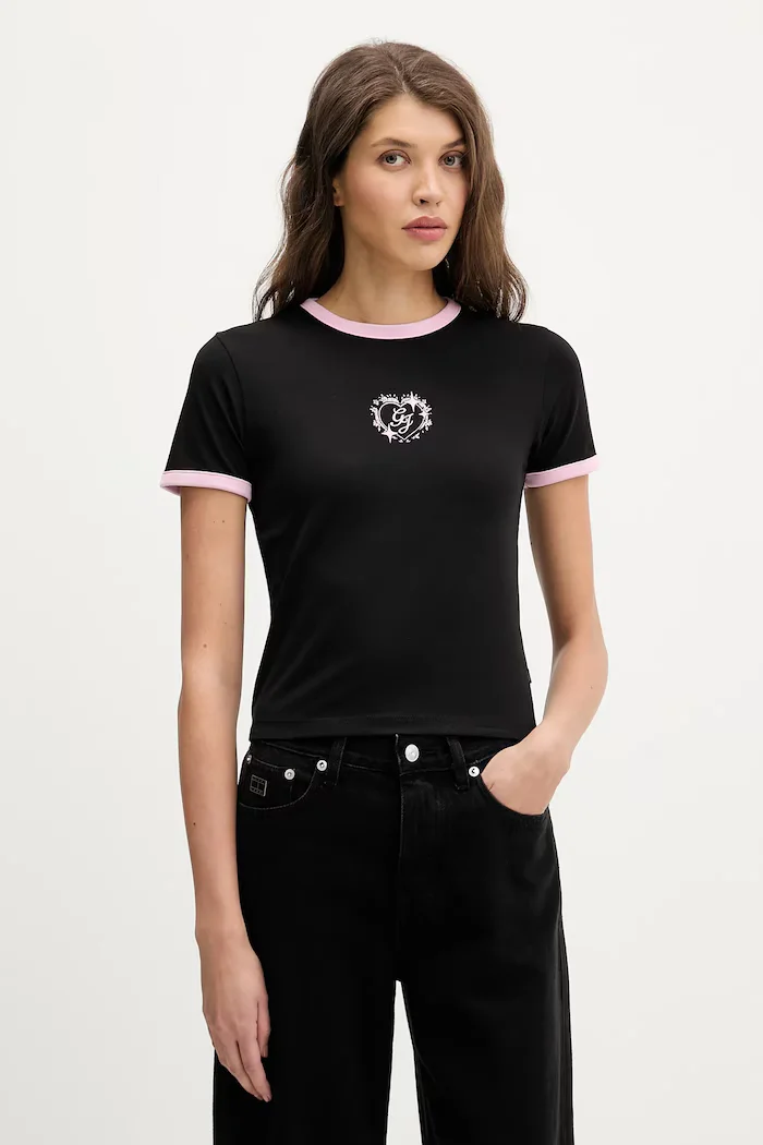 GUESS JEANS Тениска дамска в черно W6RI16 J1314