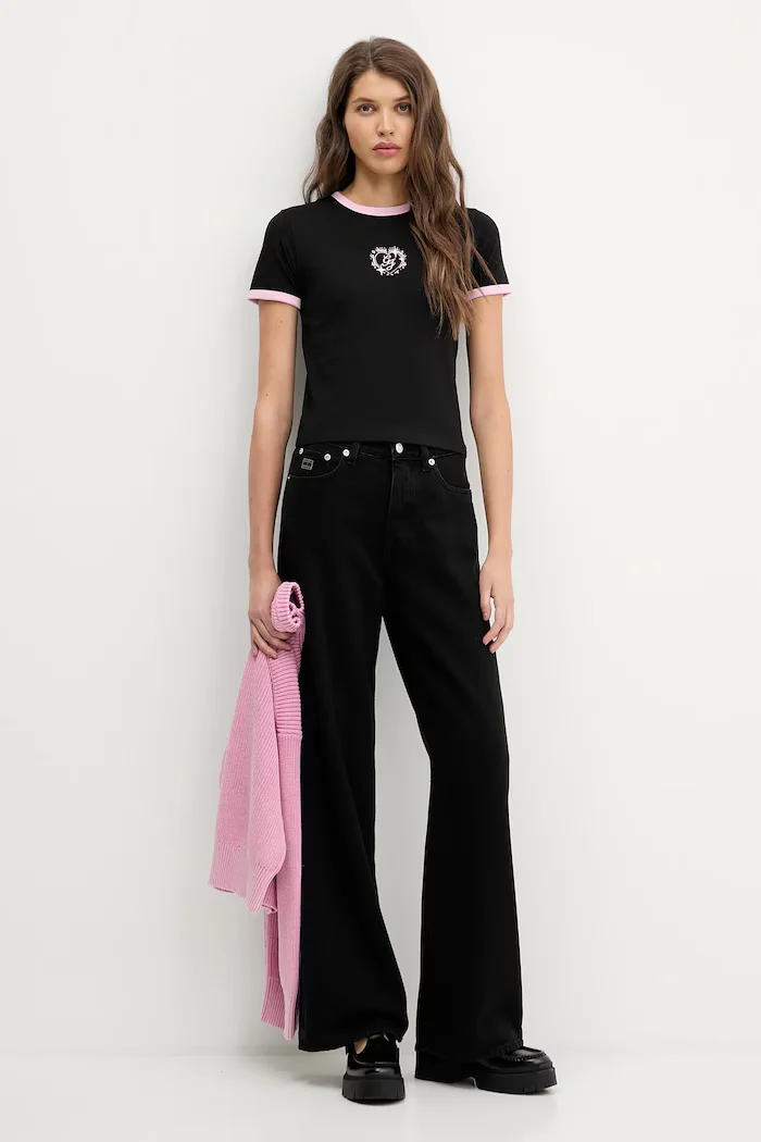 GUESS JEANS Тениска дамска в черно W6RI16 J1314