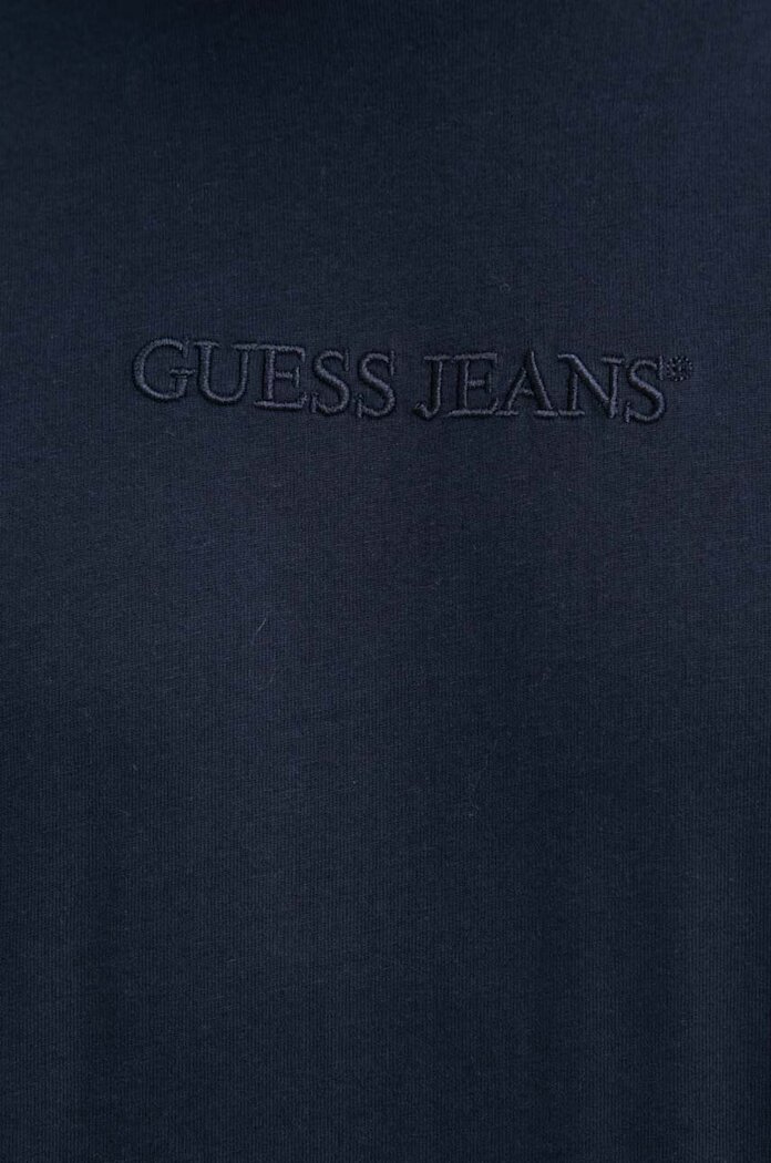 GUESS JEANS тениска мъжка от памук тъмносиня M4YI44 K8FQ4