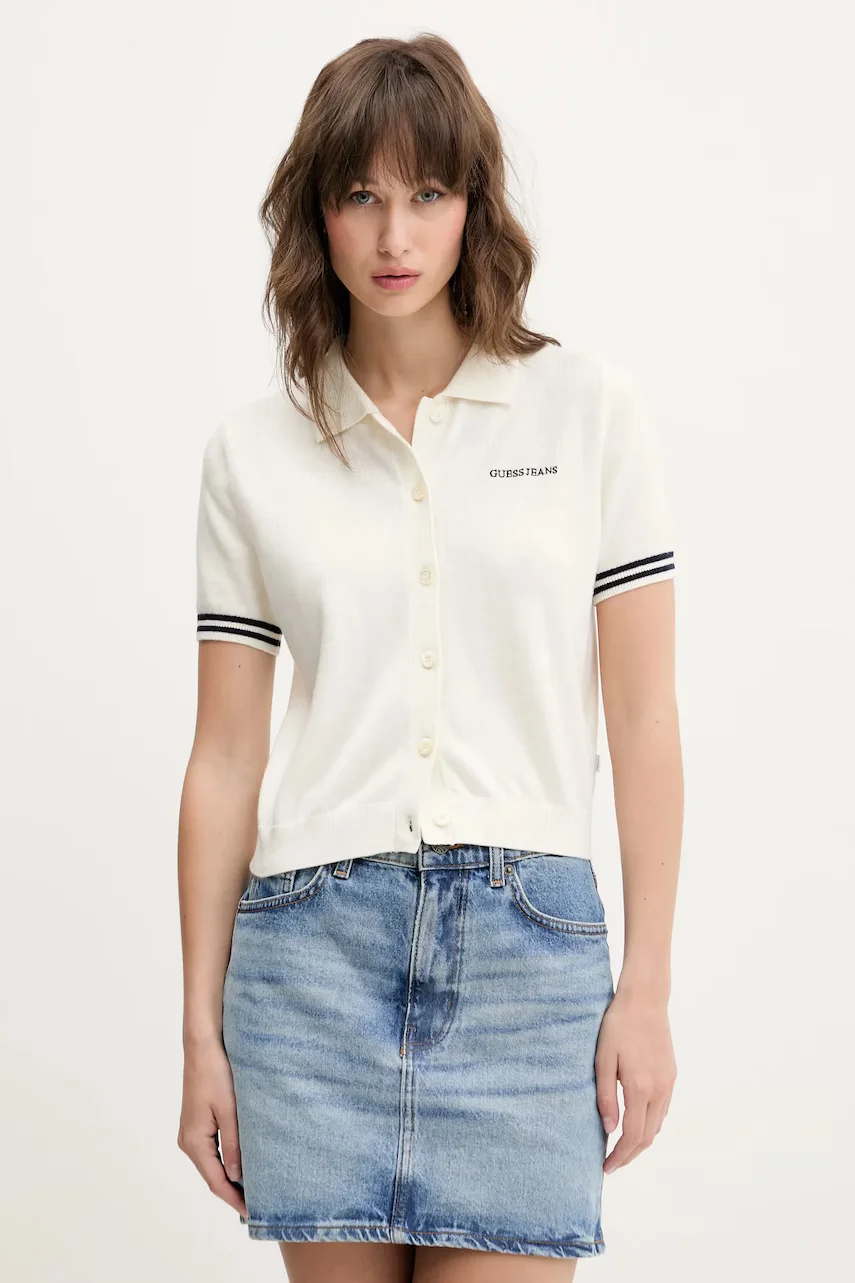 GUESS JEANS Тениска с яке с вълна
