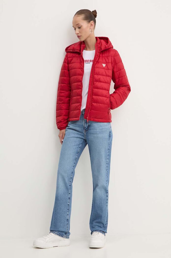 GUESS JEANS Тениска в бяло W4YI64 KA0H1