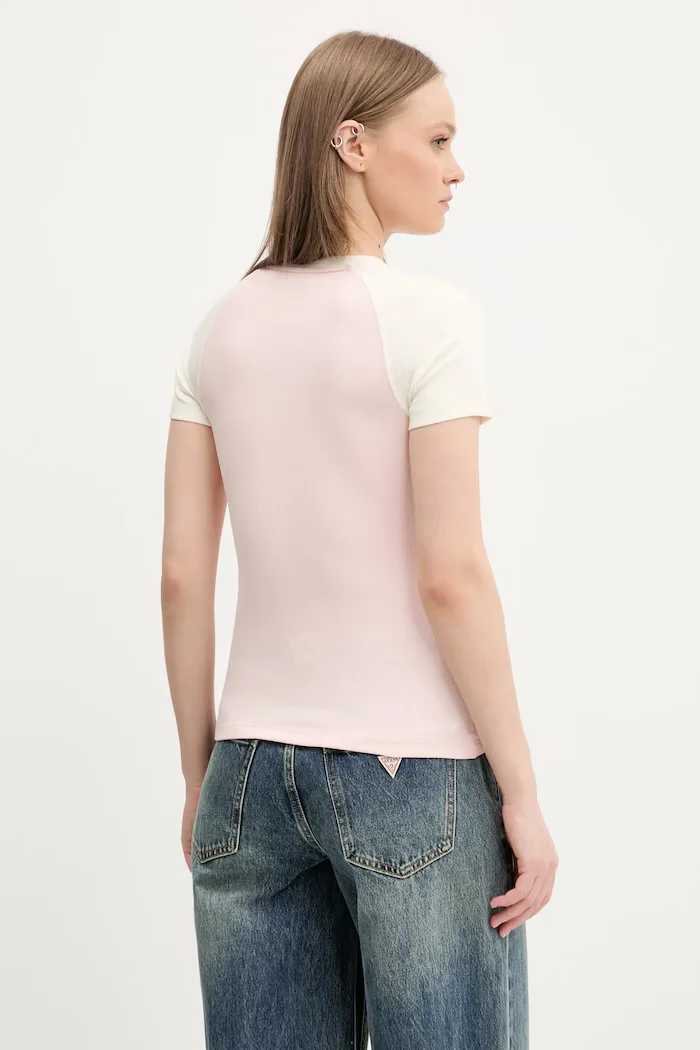 GUESS JEANS Тениска в розово W5GP61 KA0H1