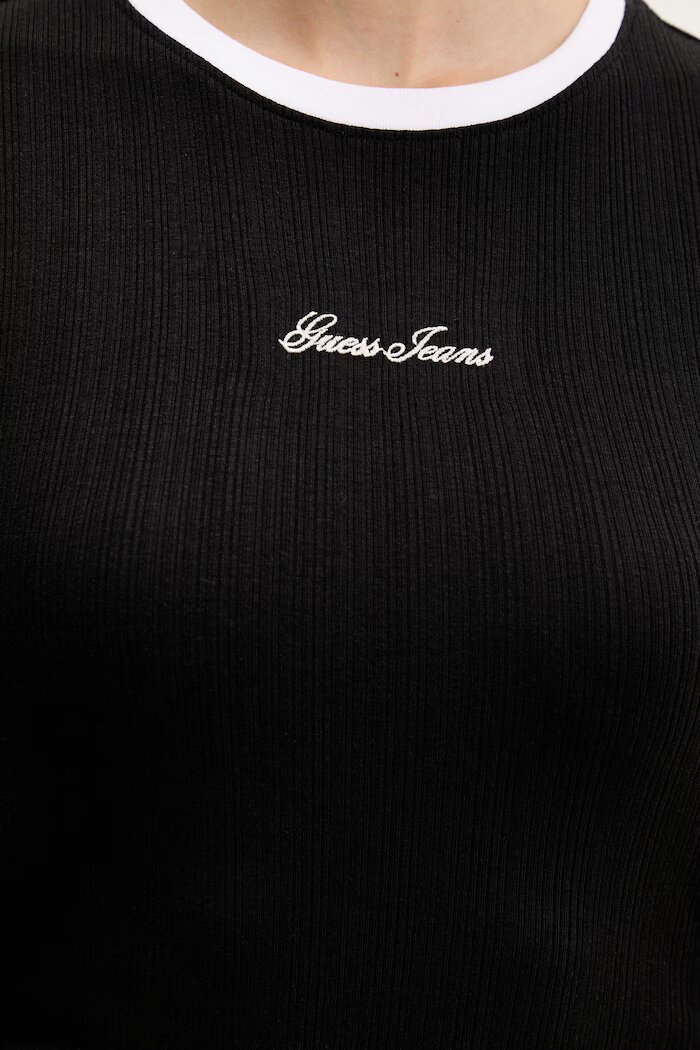 GUESS JEANS тениска женска черна W6GPA9 KF641