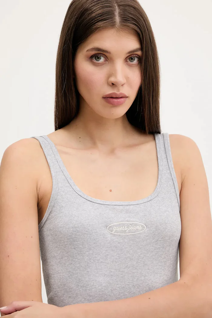 GUESS JEANS Топ в сиво W5YP35 KA0H1