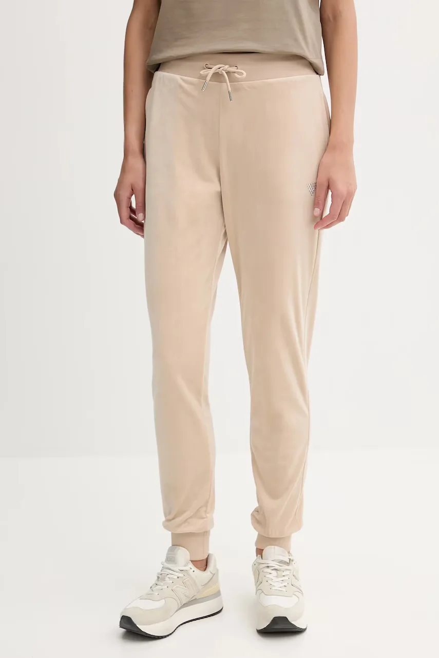 GUESS Кадифен спортен панталон COUTURE
