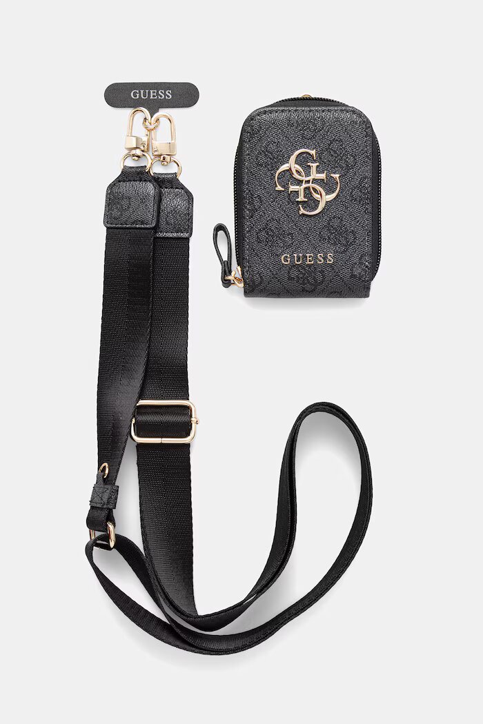GUESS Каишка за телефон черна GUUCNKP4DGMK