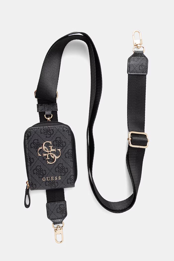 GUESS Каишка за телефон черна GUUCNKP4DGMK