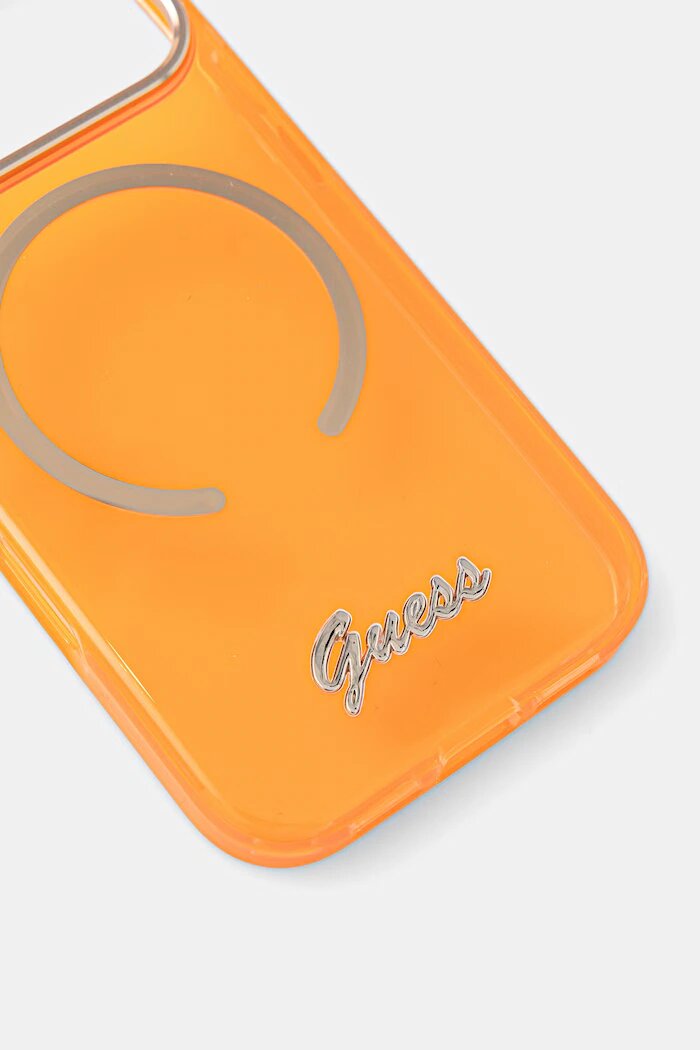 GUESS Калъф за телефон iPhone 17 Pro оранжев GUHMP17L5HTCSMSO