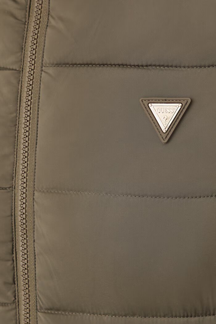 GUESS капитонирано палто дамско NEW ALETA зелено V4YL05 WF3X0