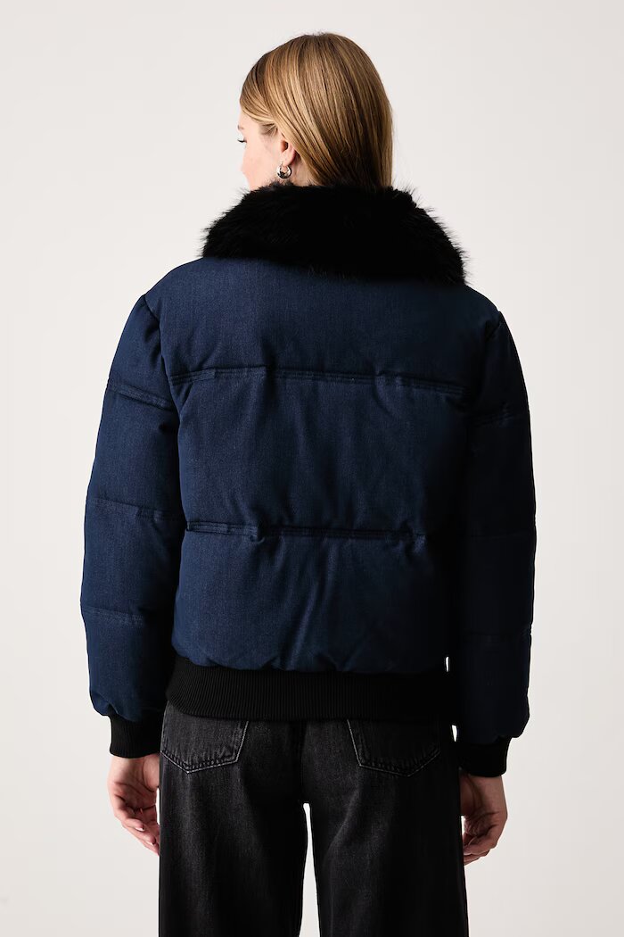 GUESS капитонирано яке дамско IVANA тъмносиньо W6BL62 W4205
