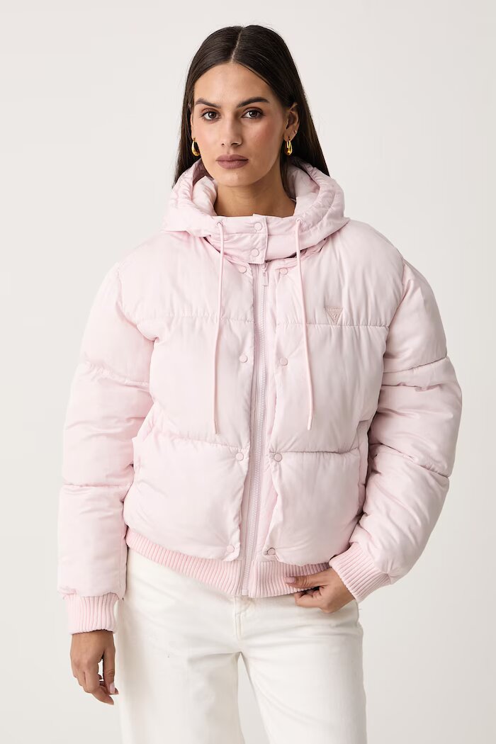 GUESS капитонирано яке дамско VIRGINIA розово V6BL09 W4391