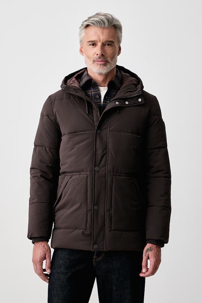 GUESS капитонирано яке мъжко кафяво M6BL45 W4157