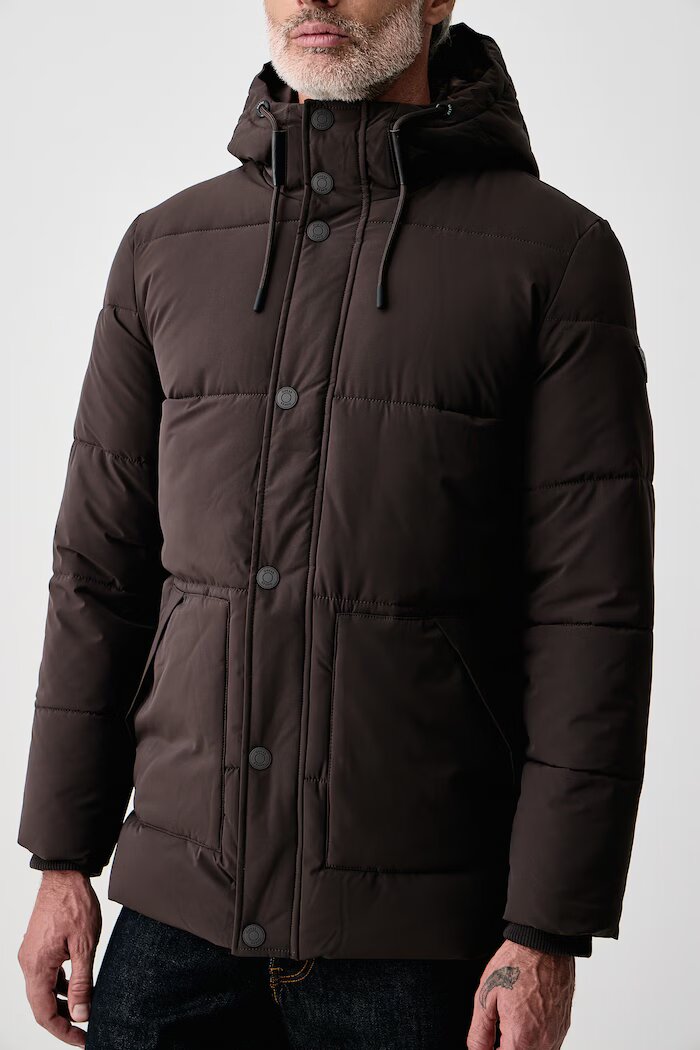 GUESS капитонирано яке мъжко кафяво M6BL45 W4157