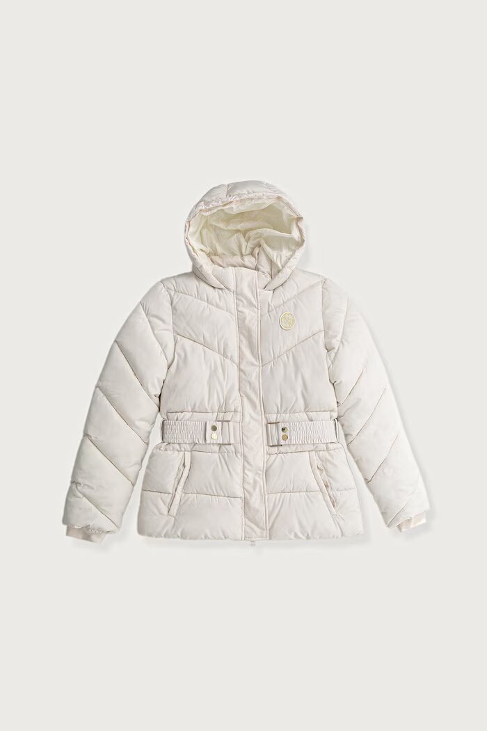 GUESS капитонирано яке за деца бежово J6BL03 W3995