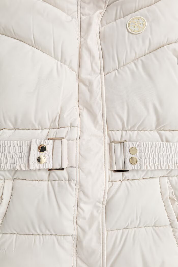 GUESS капитонирано яке за деца бежово J6BL03 W3995