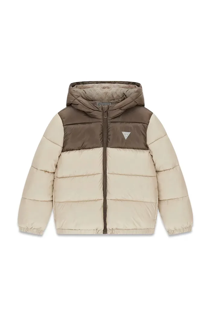 GUESS капитонирано яке за деца бежово L6YL01 W2655