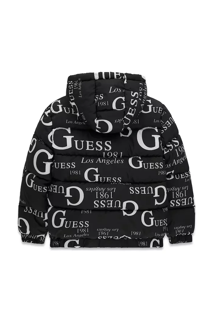 GUESS капитонирано яке за деца черно H6BL05 W4160