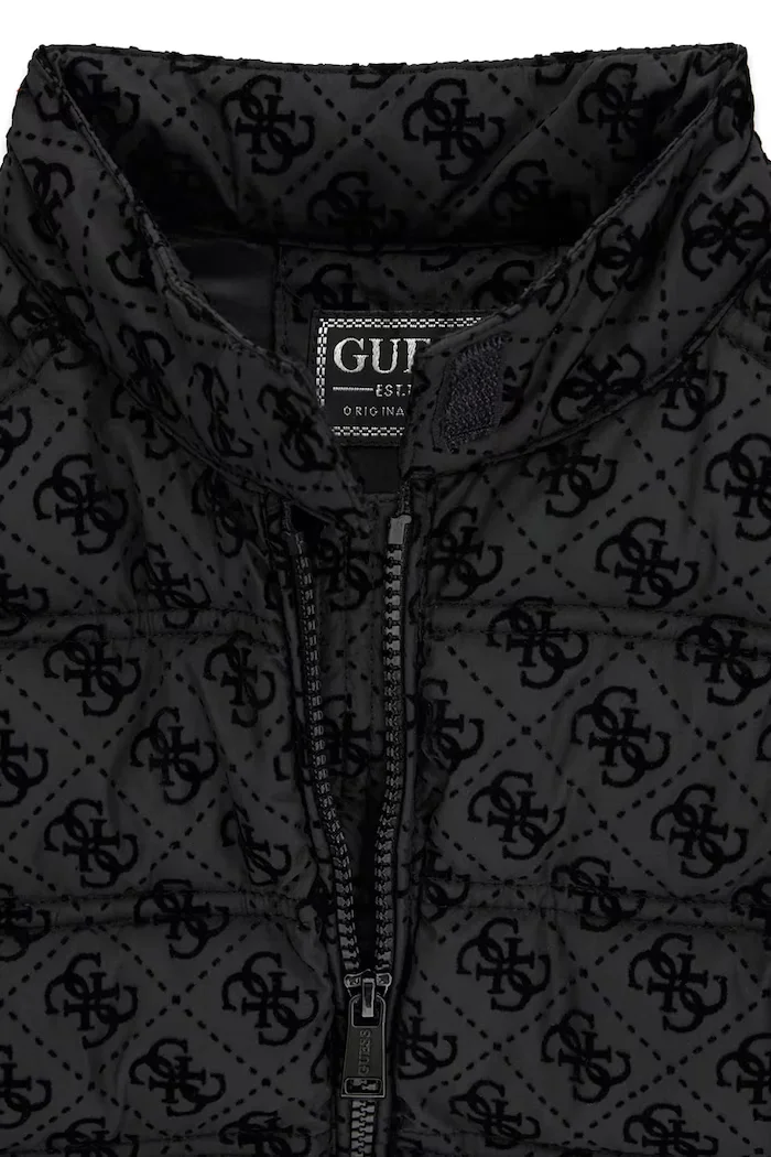 GUESS капитонирано яке за деца черно J6YL10 W2622