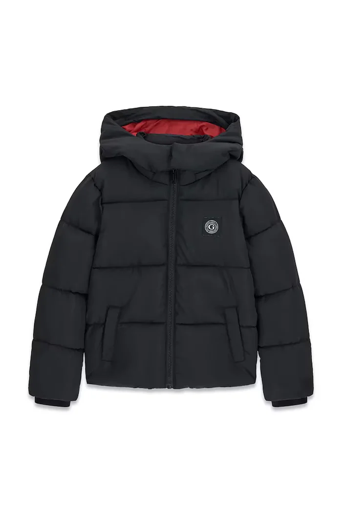GUESS капитонирано яке за деца черно L6BL01 W3942