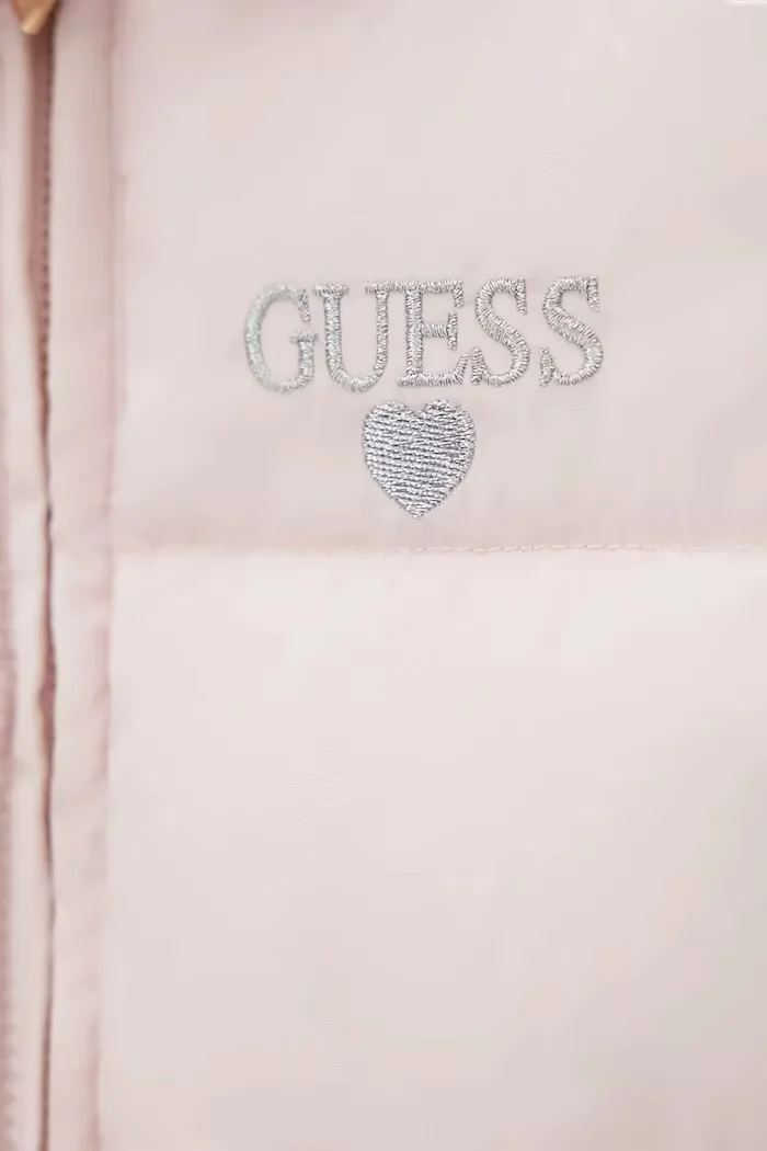 GUESS капитонирано яке за деца розово A6BL03 W4031