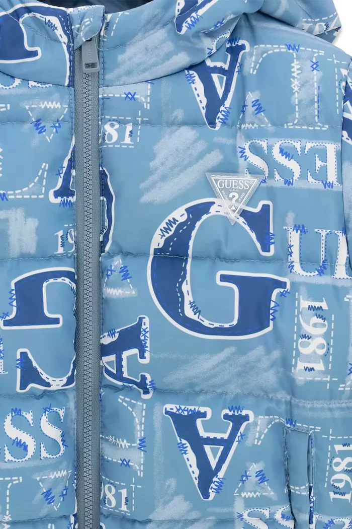GUESS капитонирано яке за деца синьо N6BL03 W4499
