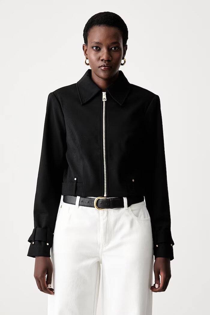 GUESS късо яке дамско CLAUDIE черно W6YL21 K4327