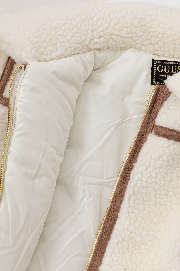 GUESS късо яке за деца бежово J6BL09 W4001