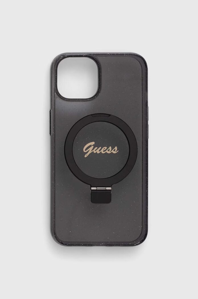 GUESS Кейс за телефон iPhone 14 / 15 / 13 6.1" в черно