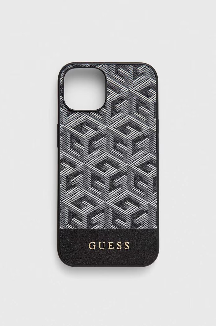 GUESS Кейс за телефон iPhone 14 6.1" в черно