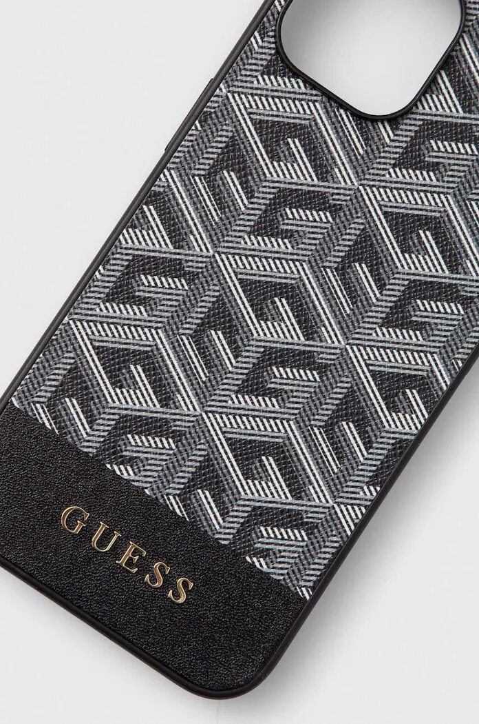 GUESS Кейс за телефон iPhone 14 6.1" в черно