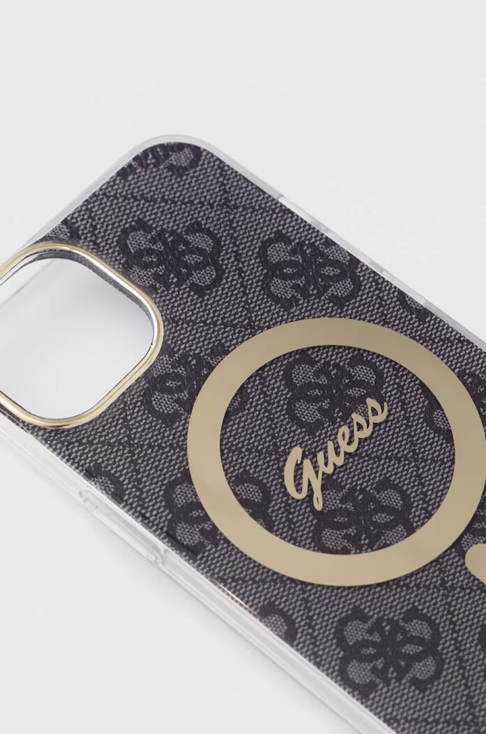 GUESS Кейс за телефон iPhone 14 6.1" в сиво