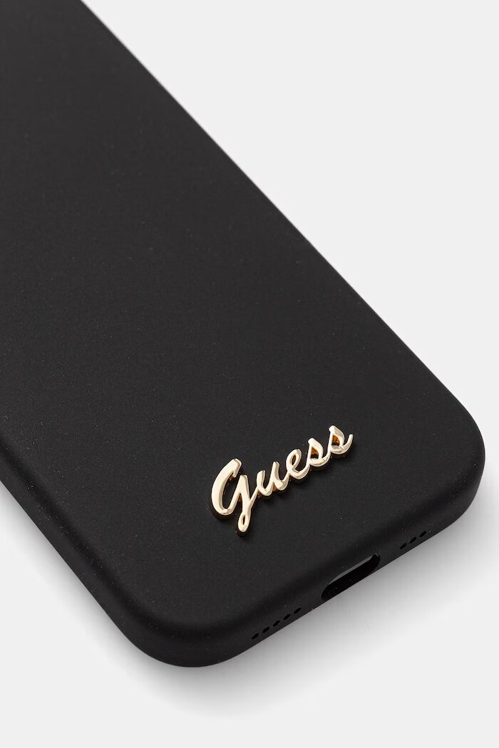 GUESS кейс за телефон iPhone 15 / 14 / 13 черен GUHCP15SSMBSLK